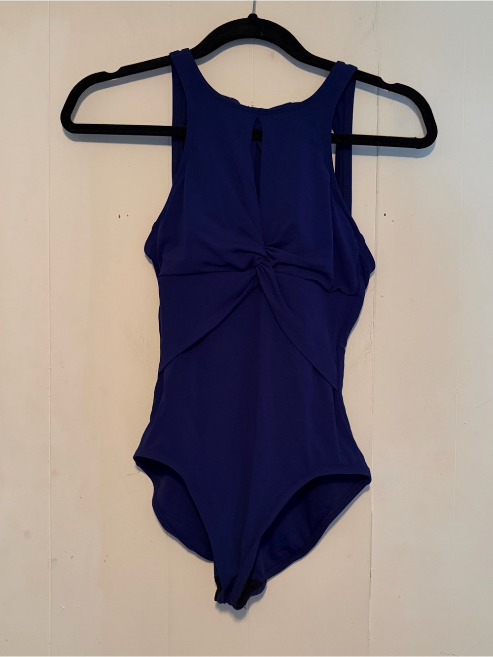 Dark royal blue Twist-Front One-Piece Swimsuit from Robin Piccone